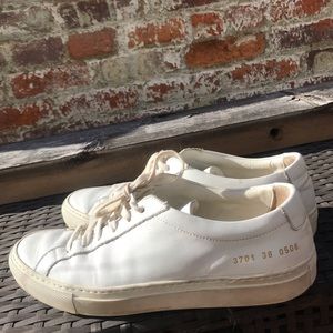 Common Projects leather white Italian sneakers